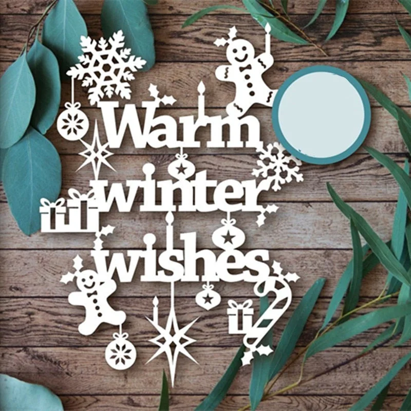 Merry Christmas Ball Cutting Dies Scrapbooking Metal Embossing DIY Stencil Album Paper Cards Decorative Crafts