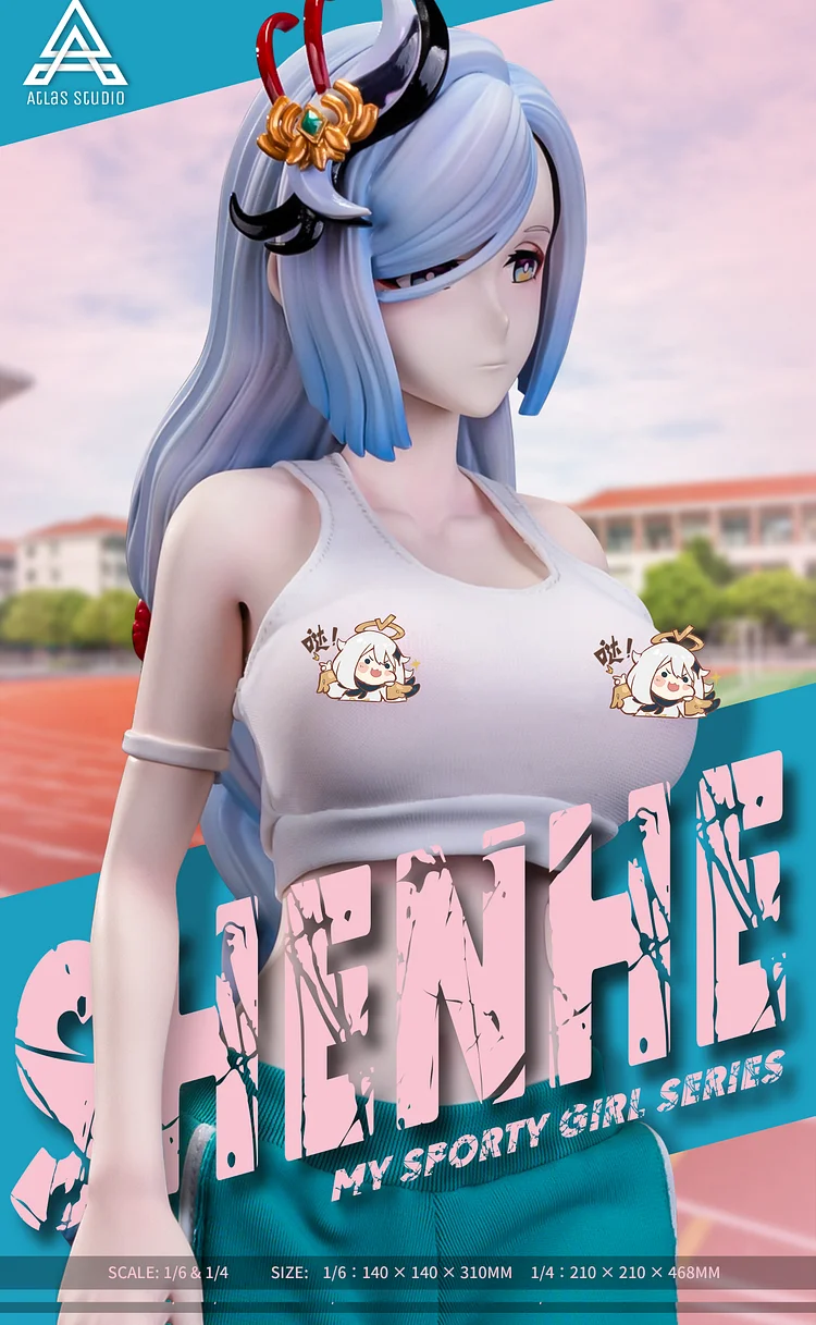 PRE-ORDER  Atlas Studio - Genshin Impact Statue – Sport Girl Series Shenhe – 1/6 & 1/4 Scale Statue(GK)(Adult 18+)-