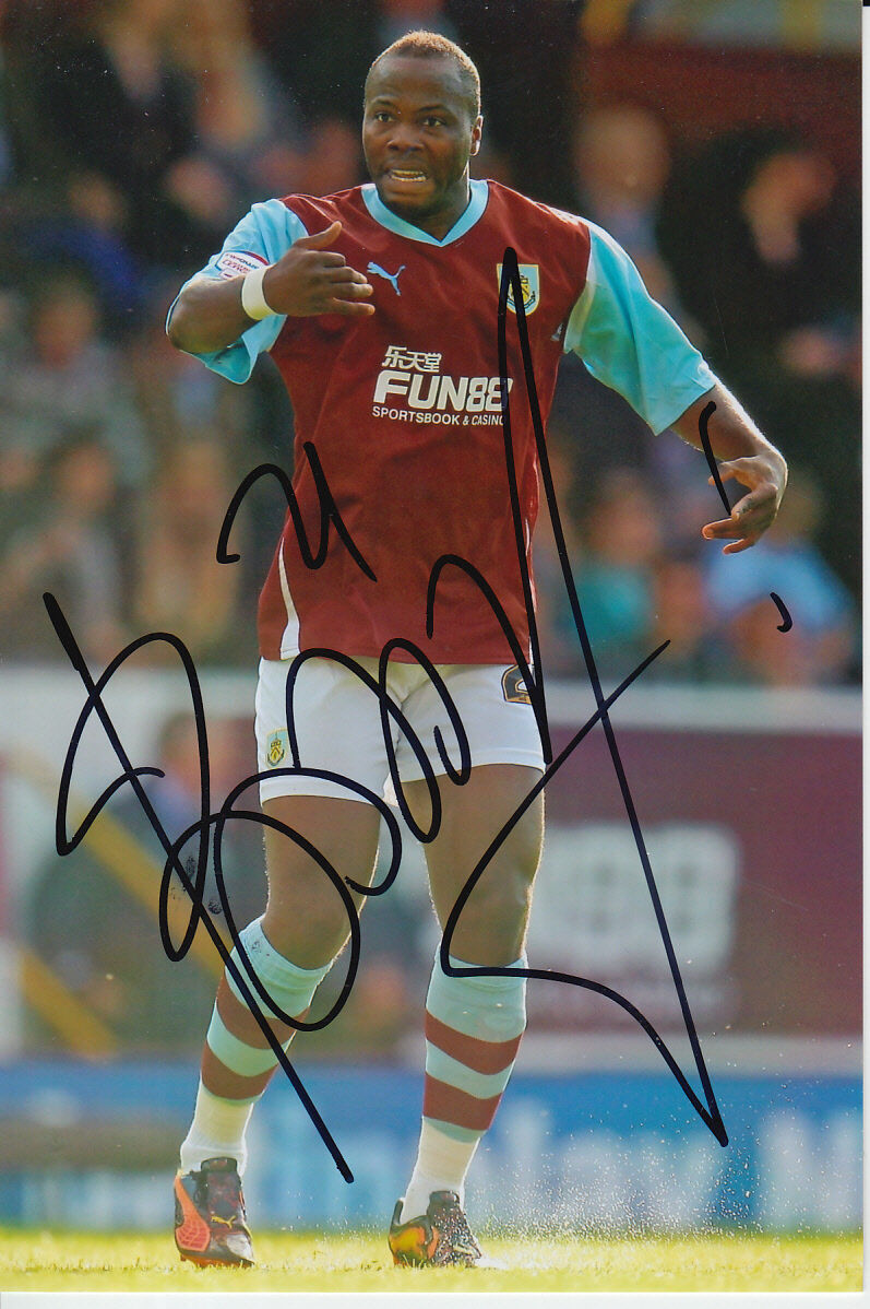 BURNLEY HAND SIGNED ANDRE BIKEY 6X4 Photo Poster painting 1.