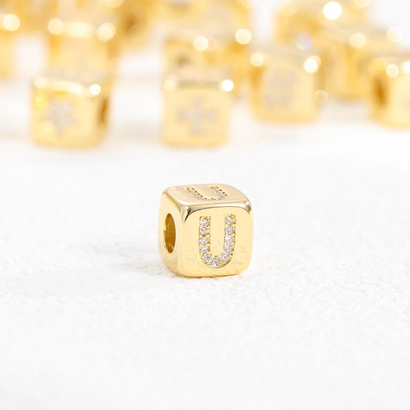 1 Piece Copper Letter Jewelry Accessories Pendant