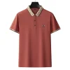 Embroidered Breathable Business Casual Solid Color Polo Shirt