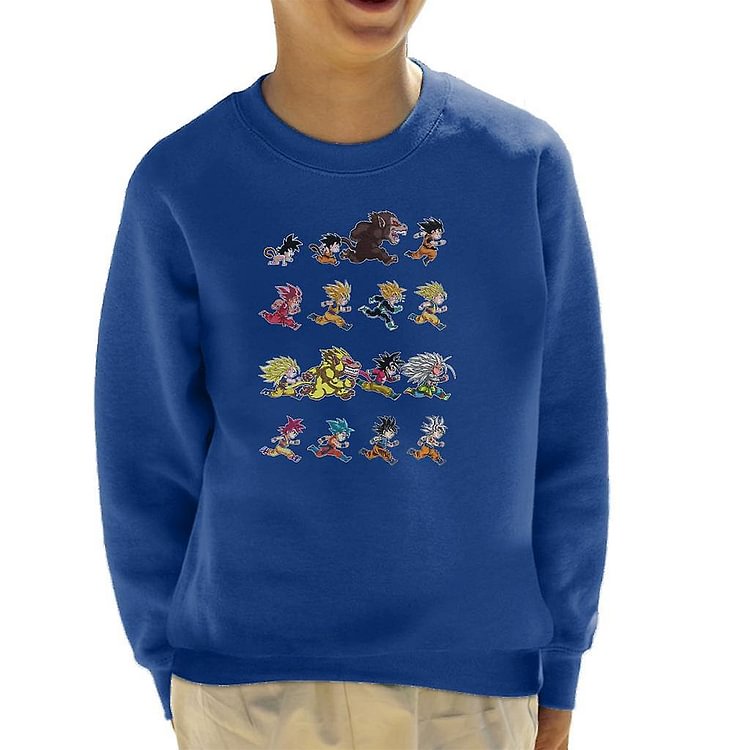 Dragon Ball Z Evolutions Of Goku Kid's Sweatshirt