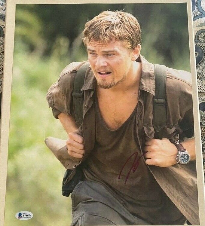 Leonardo DiCaprio signed autographed 11x14 Photo Poster painting Blood Diamond Beckett COA