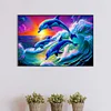 (60*40cm)Dolphin - Full Round Drill Diamond Painting