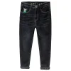 2023 High-End Men's Stretch Slim Winter Velvet Thickened Warm Jeans