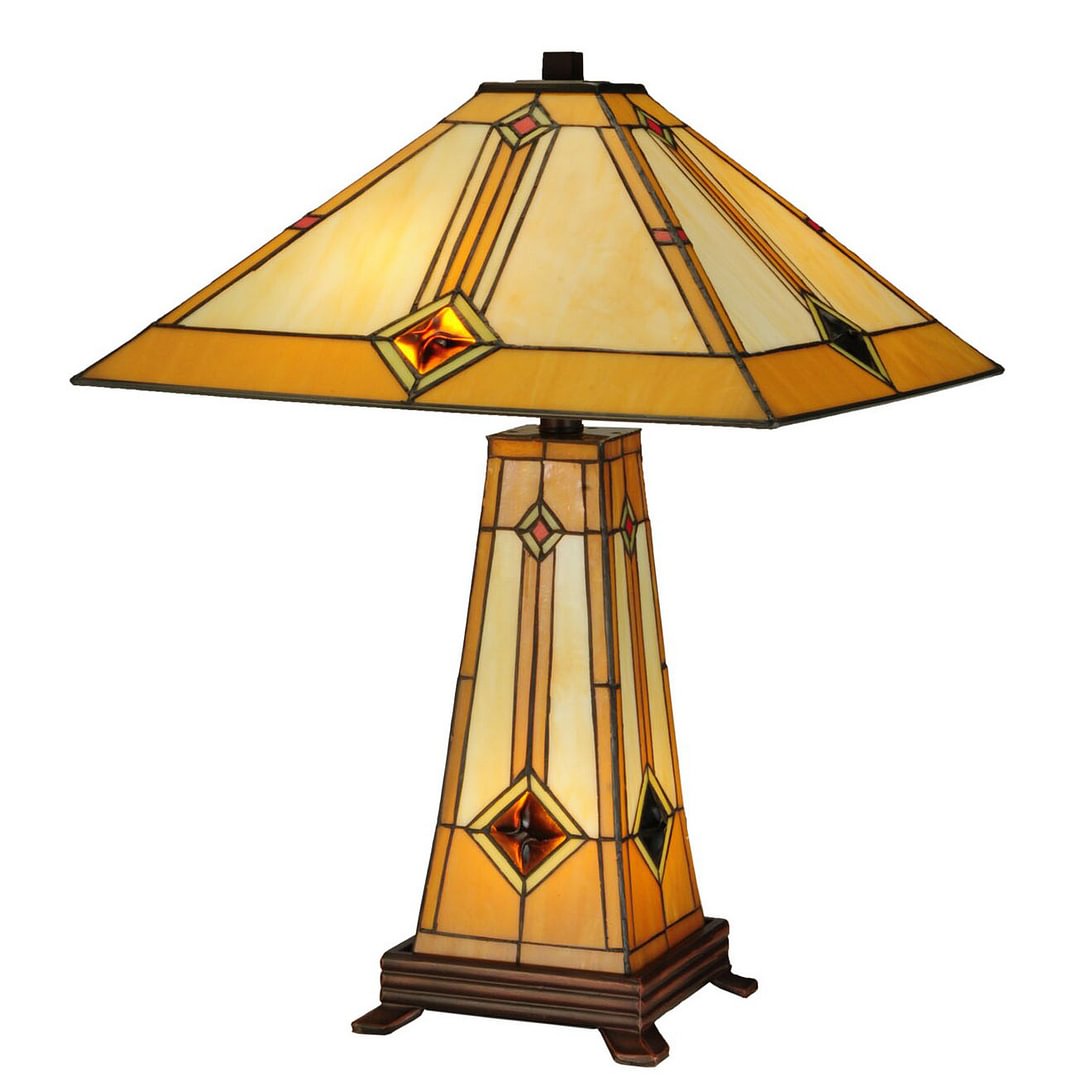Diamond Mission 23" Table Lamp
