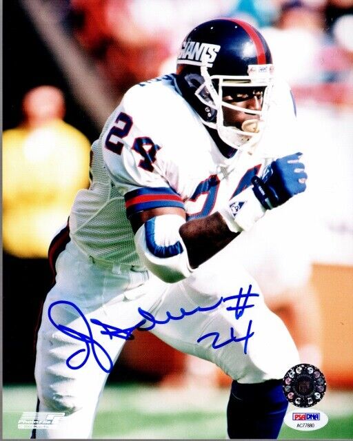 Ottis Anderson - O.J. Anderson Signed Autographed NY Giants 8x10 Photo Poster painting + PSA/DNA