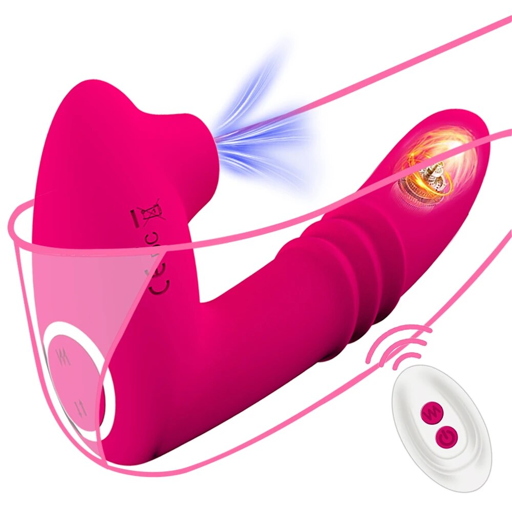 Remote Control Clitoral Sucking Vibrator for Women