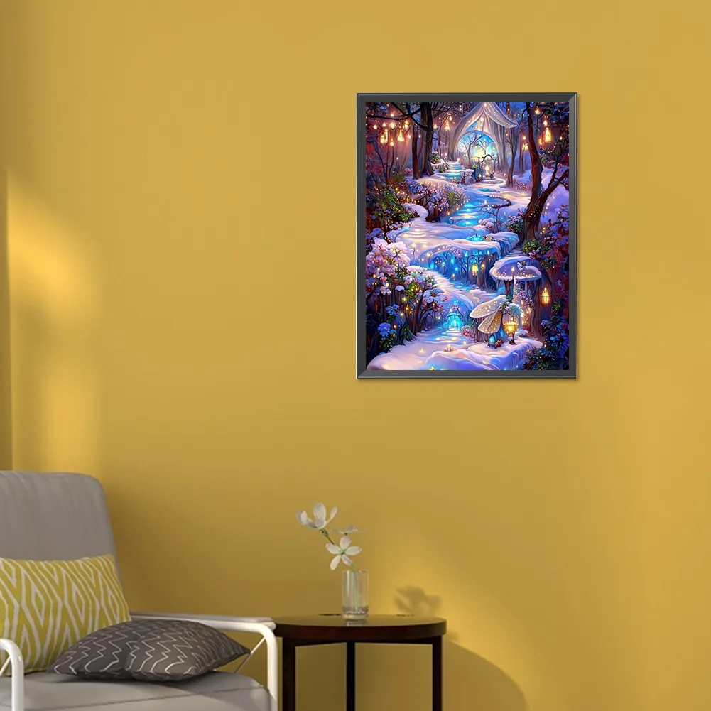 Partial AB Diamond Painting - Full Square Drill -Dreamland(Canvas|35*45cm)