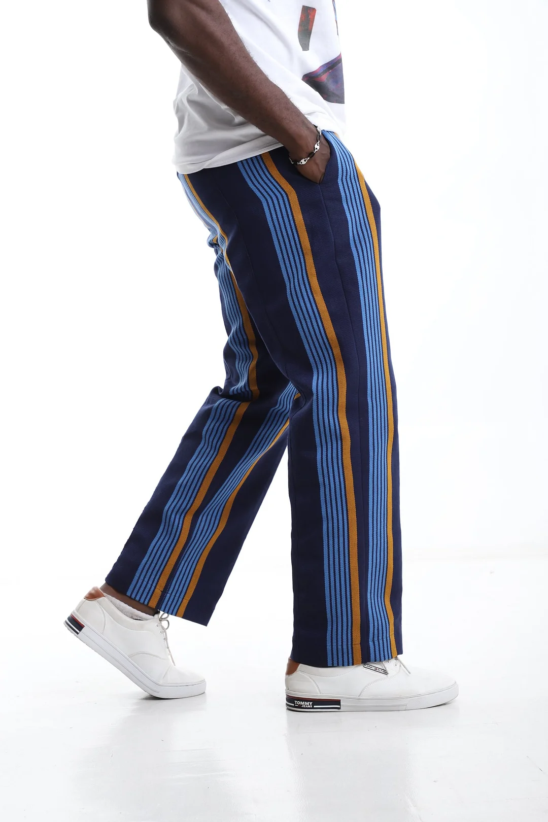 Midnight Pulse Aso-Oke Trousers-INSPIREUSE
