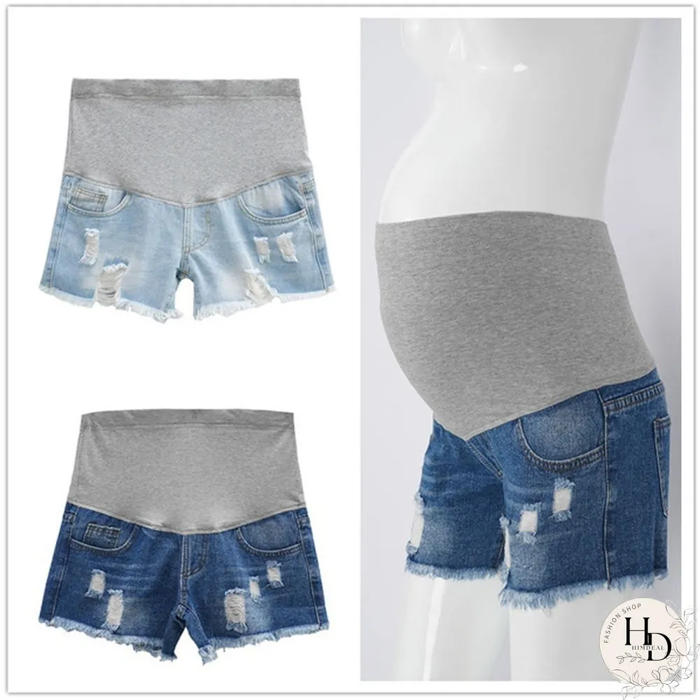 Pregnant women's Denim Shorts Summer Pregnant Casual Short For Women Pregnacy Shorts