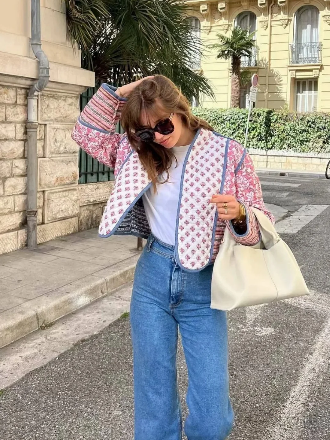 Nigikala Nigikala Women's Clothing Prints Two Sides Of The Cotton Jacket Cardigan Color Small Cotton Jacket Cotton Clothes Women D15733