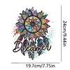 DIY Sunflower Dreamcatcher Diamond Painting Pendant （Single Sided)