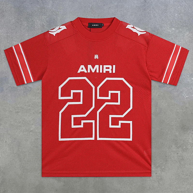 Amiri "22 Skater" Red Short Sleeve Jersey T-Shirt