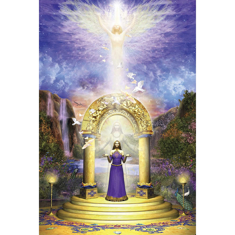 

30*40CM-Holy Angel-Round Drill Diamond Painting, 501 Original