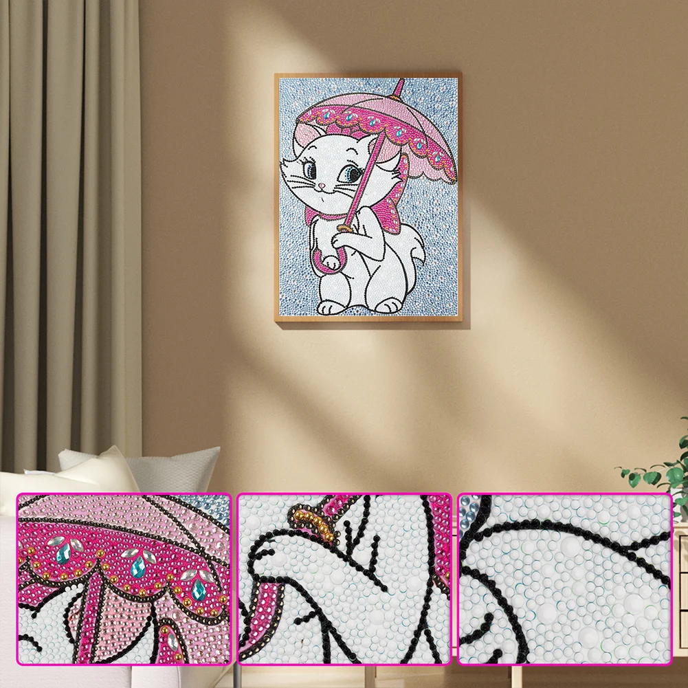 Diamond Painting - Full Crystal Rhinestone - Marie Cat(30*40cm)
