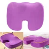 Memory Foam Orthopedic Seat Cushion Breathable Pillow for Home Office (Purple)