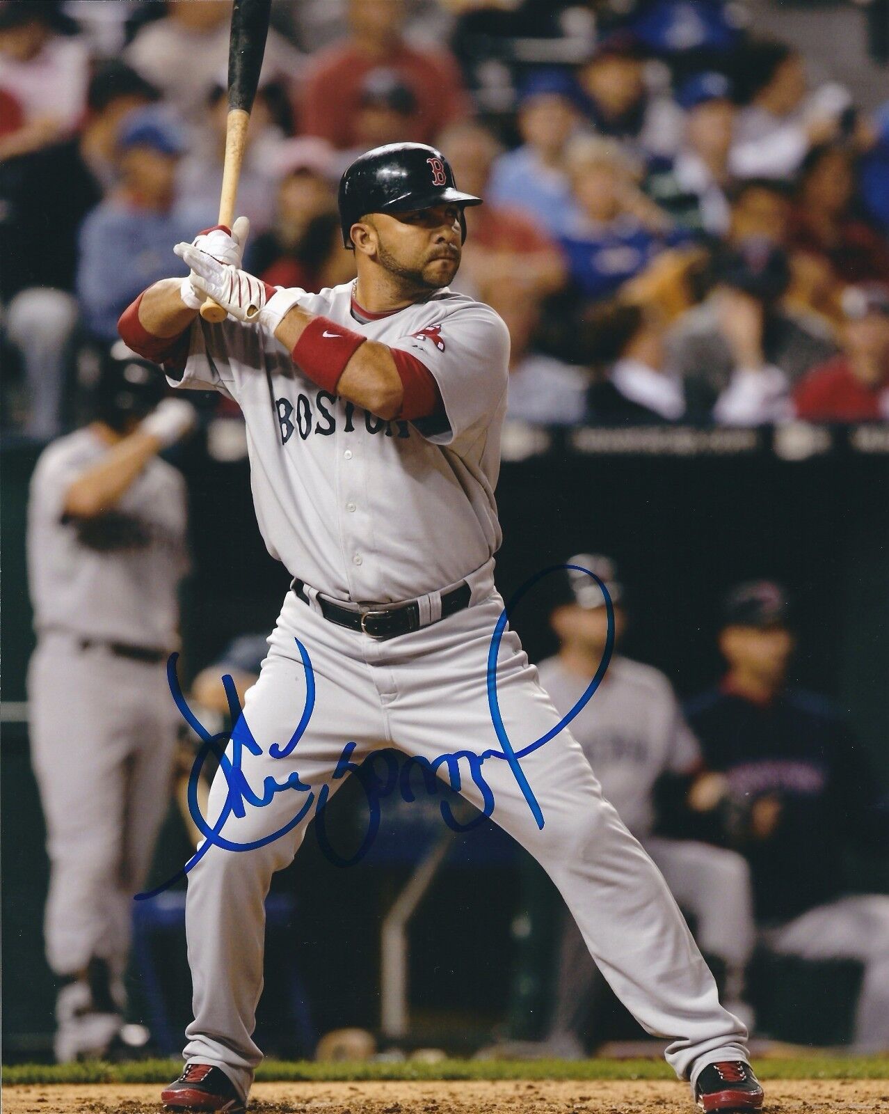 Signed 8x10 ALEX GONZALEZ Boston Red Sox Autographed Photo Poster painting - COA