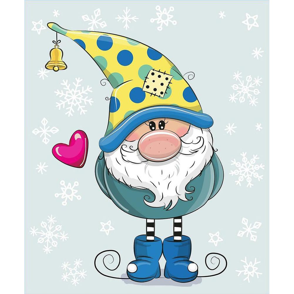 

30*40CM - Round Drill Diamond Painting - Gnome, 501 Original
