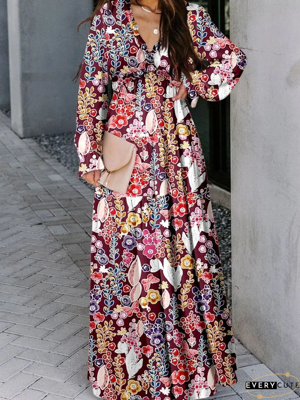 Plus Size Floral Dress