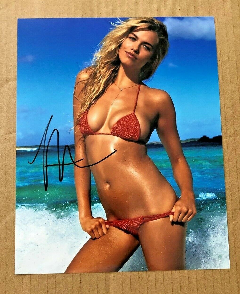 HAILEY CLAUSON SIGNED 8X10 Photo Poster painting W/COA SPORTS ILLUSTRATED MODEL IN PERSON AUTO