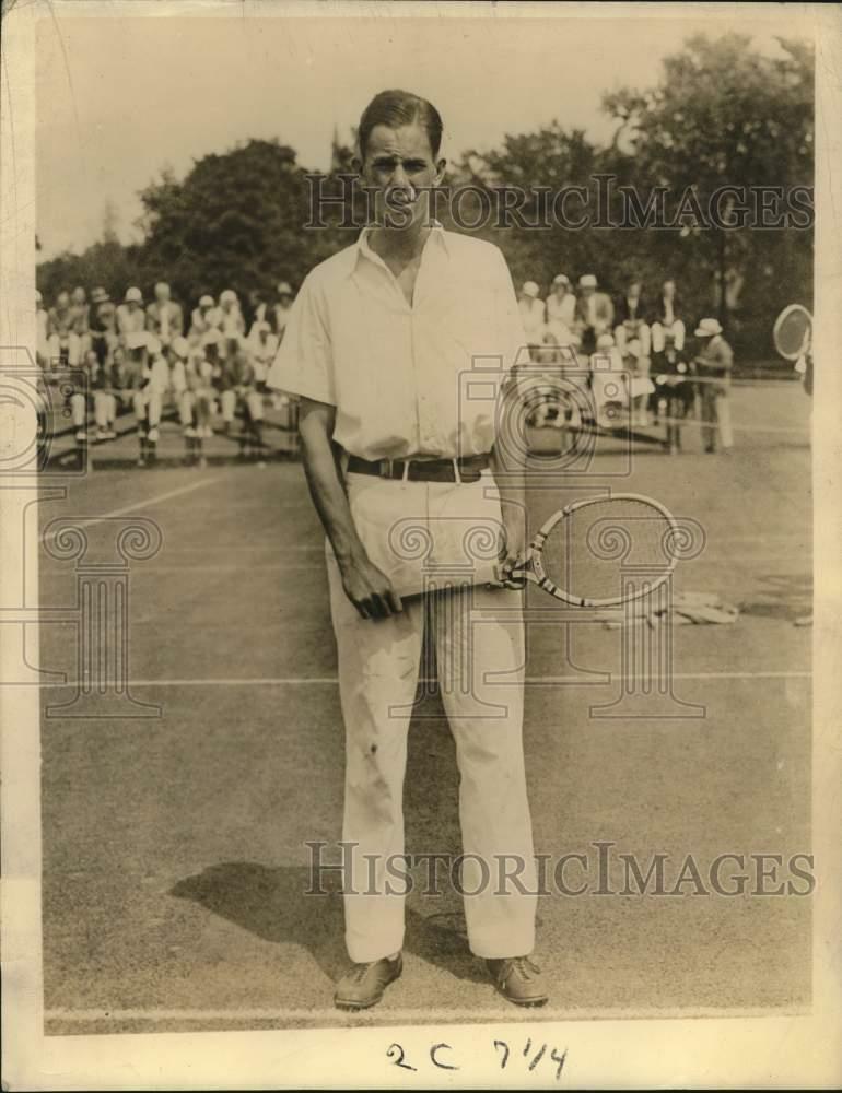 Press Photo Poster painting World's Profession Champion Tennis Player Ellsworth Vines