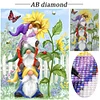 Diamond Painting-DIY Full Round Partial AB Drill Giraffe and Elephant(75x55cm)