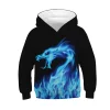 Kid Boys Girls Space Galaxy 3D Print Teen Hoodie