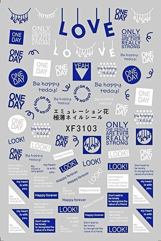 Nail Art Decals Colorful Glass Sticker for Nail Self-adhesive DIY Sticker Decals Manicure for Nail Art Sticker Design Decoration