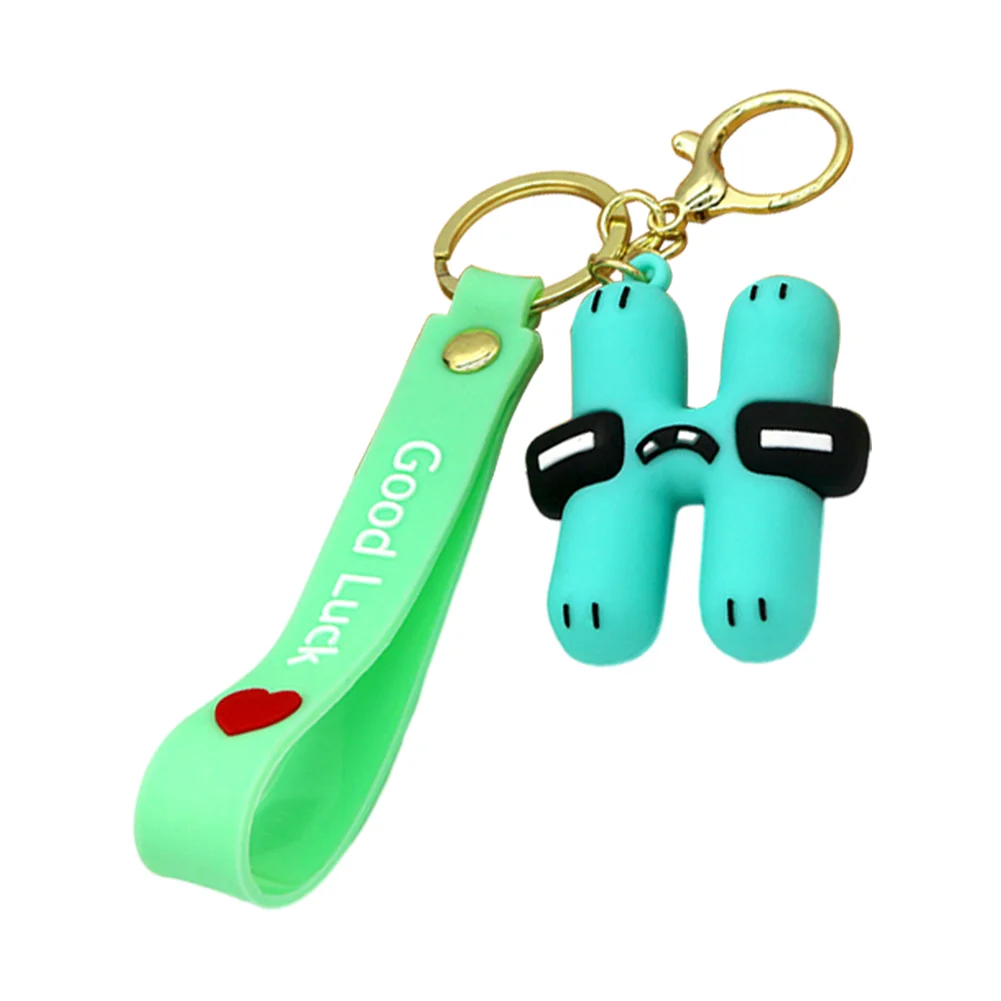 Letter A-Z Keychain Wacky Wizard Handbag Key Chain for Car Keys/Wallet/Backpack