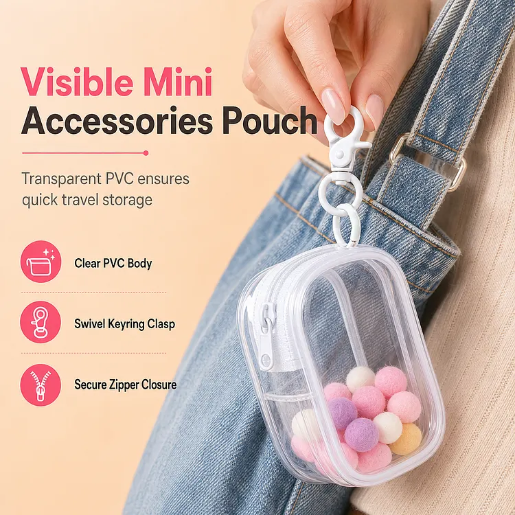 No-Dig Clear Clip-On Pouch