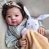 [Heartbeat💖 & Sound🔊] 20" Reborn Toddler Baby Doll Girl Tivatra with Brown Hair - RBBI-Myrebornbabydoll&reg; Myrebornbabydoll&reg;