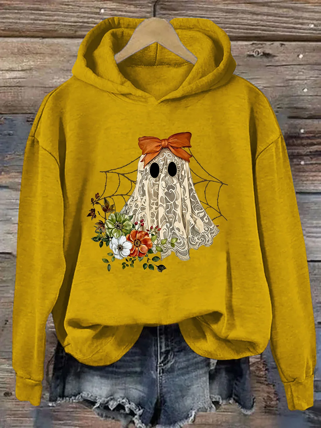 Halloween Lace Ghost Hoodie