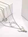Three-layer Horn Eye Ox-head Necklaces