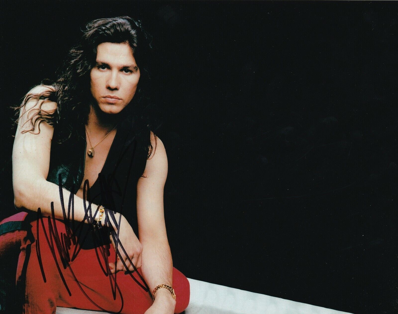 Slaughter REAL hand SIGNED Photo Poster painting COA Autographed by Mark Slaughter