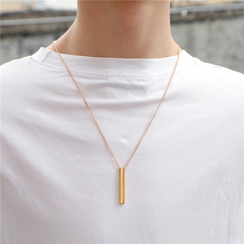 Hip Hop Geometric Stainless Steel Pendant Necklace / TECHWEAR CLUB / Techwear