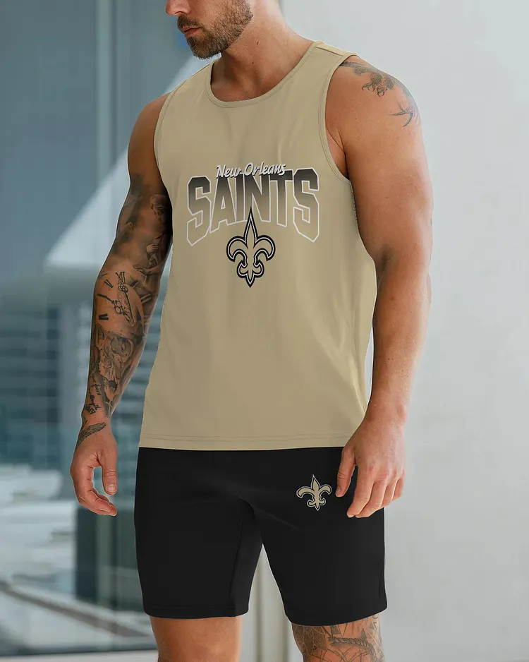 New Orleans Saints Limited Men's Tank Top And Shorts Set