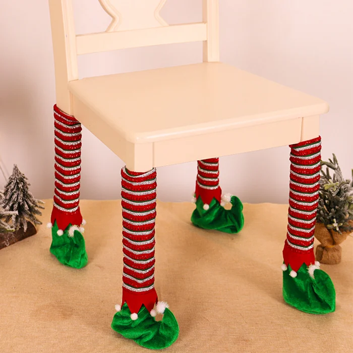 Christmas Chair Leg Covers (Santa Boot Design) - tree - Codlins