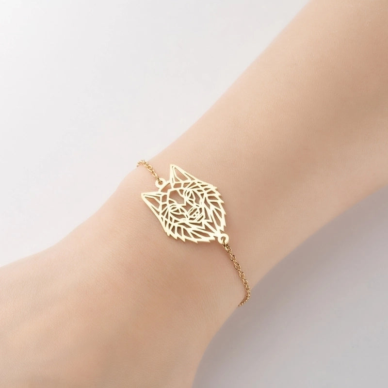 Cute Animal 201 Stainless Steel 18K Gold Plated Bracelets In Bulk