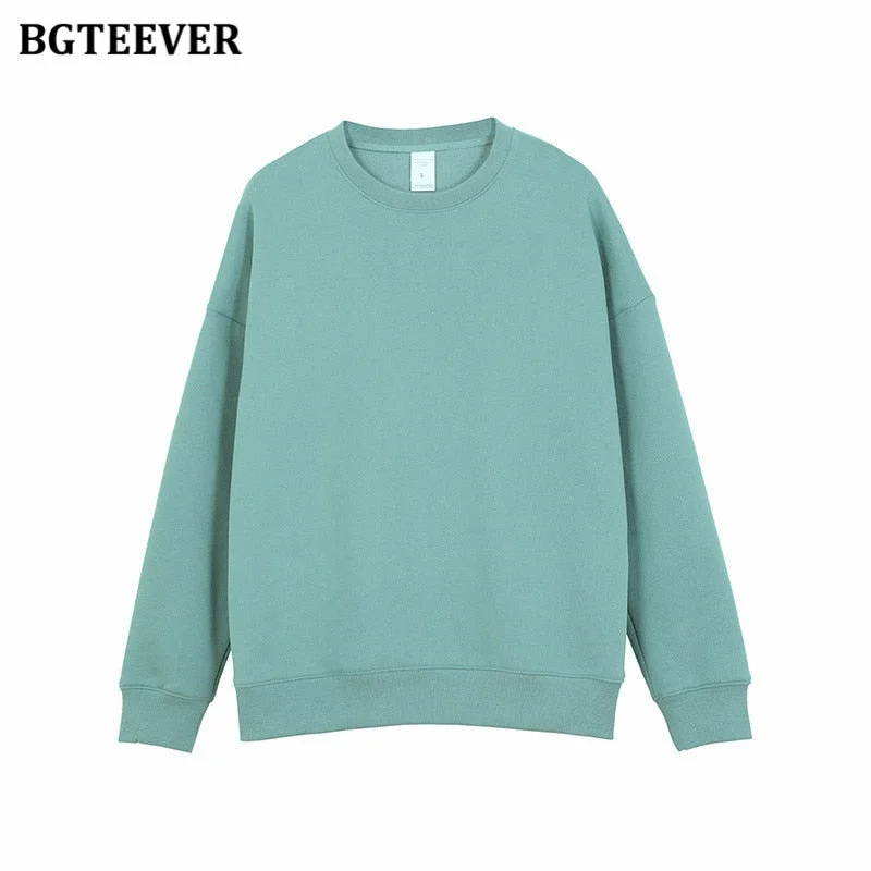 BGTEEVER Winter Thicken Fleece Loose Women Pants Trousers 2021 Casual Drawstring Cotton Warm Female Sweatpants Ladies Pantalon