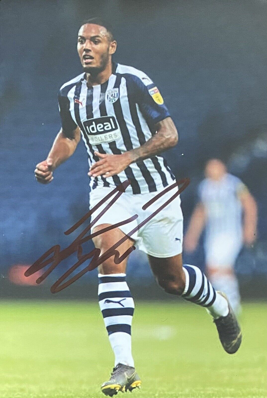 Kenneth Zohore Genuine Hand Signed West Brom 6X4 Photo Poster painting