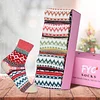 Winter Thick Soft Wool Vintage Pattern 5 Pairs Socks For Christmas Gift