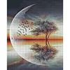 Moon Tree - 11CT Counted Cross Stitch - 40*50cm - Natural