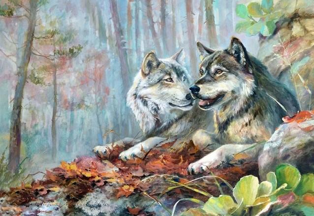 

Wolf Mates – Paint By Numbers - 40*50CM, 501 Original