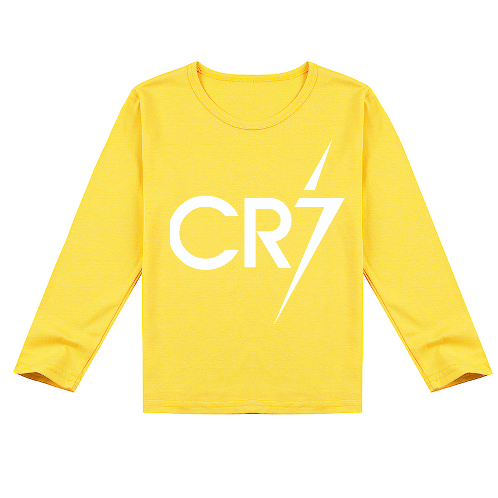 Mayoulove Kids' Cristiano Ronaldo Long Sleeve T-Shirt - Unisex Soccer Star Tee for Boys  Girls, Perfect Gift-Mayoulove