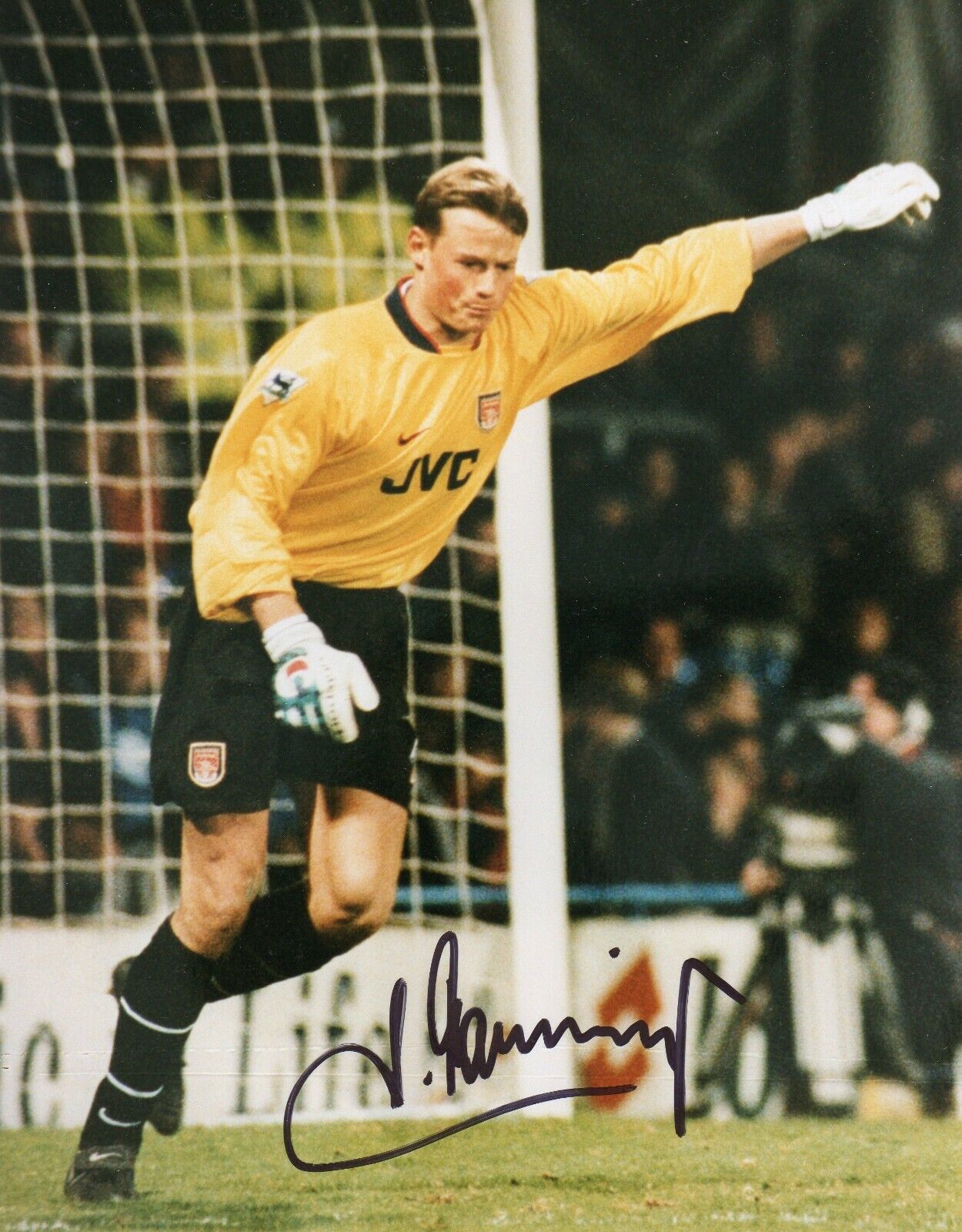 ALEX MANNINGER AUTOGRAPH, ARSENAL FOOTBALL CLUB