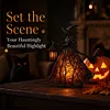 Resin Halloween Witch LED Lights Battery/USB Charging Handcrafted Stained Glass Witch Lamps Multi-Purpose Colorful Witch Desktop Statue Halloween & Year-Round Home Decor