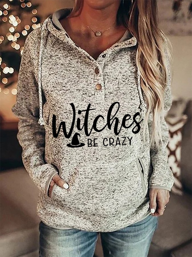 Letter Print Long Sleeve Hoodie