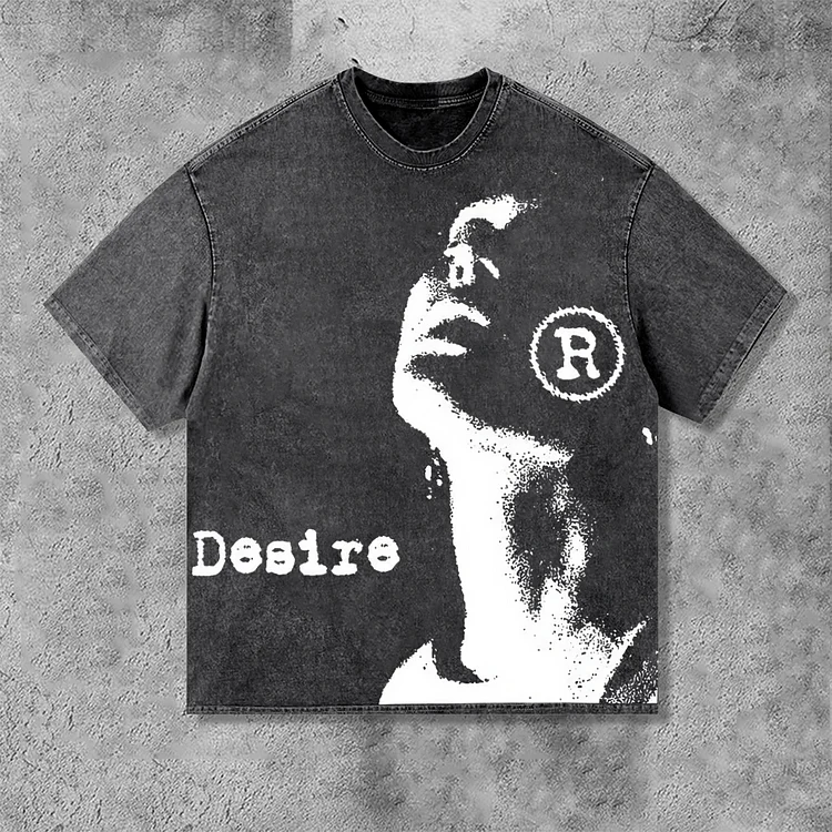 Vintage Desire Graphic Acid Washed T-Shirt SOPULA