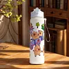 800ml Capybara Cute Water Cup with Straw & Handle Travel Water Bottle for Sports